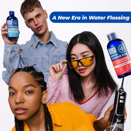 Concentrated Irrigant | Mouthwash for water flosser GUM CARE| Add to Water Flosser & Oral irrigator | Apple mint| When dilluted 16.9 fl.oz = 186 fl.oz | Alcohol Fluoride Free, Made in USA | WATER DENT