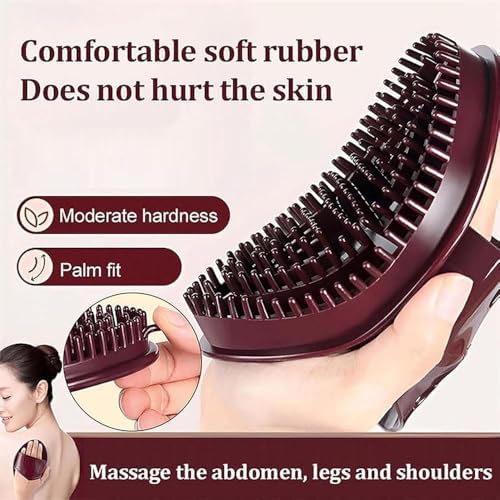 Meridian Brush Massage Body,Beauty Salon Professional Custom MeridianBrush Set,Meridian Pressure Brushes,Full Body Massages Brush with Essential Oil,Full Bodys Relaxation Comb Massage Tools (2 Set)