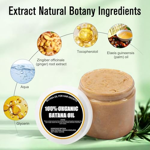 Divine Vitals Batana Oil for Hair Growth, Adds Texture & Shine, For Men and Women (2pcs)