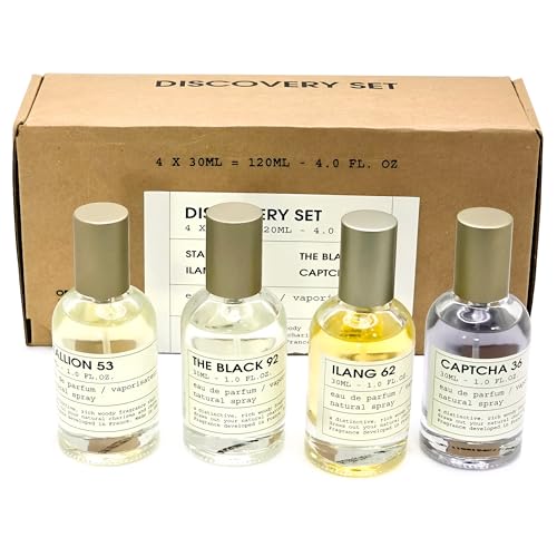 Discovery Set of 4 by Emper (Stallion 53, The Black 92, Ilang 62, Captcha 36). Unisex Eau de Parfum 30ml each (120ml Total). Luxury Perfume Set. Travel Size Perfumes.