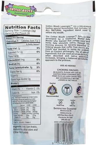 Dry Mouth Relief Fruit Mix 3.3oz Bag (3 Bags) | Relieves Dry Mouth & Increases Saliva Production, Sugar Free, Gluten Free, Delicious Fruit Flavor, Individually Wrapped, 30 Ct