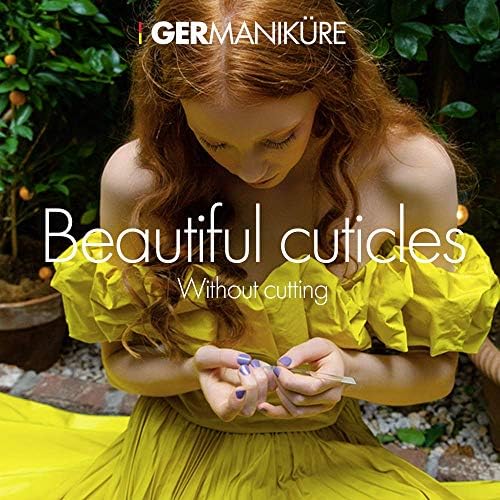 GERMANIKURE Clear Glass Cuticle Stick - No Sleeve - Ethically Made in Czech Republic - Cuticle Pusher & Remover, Callous & Dry Skin Fingertip File, Nail Shaper - No Case
