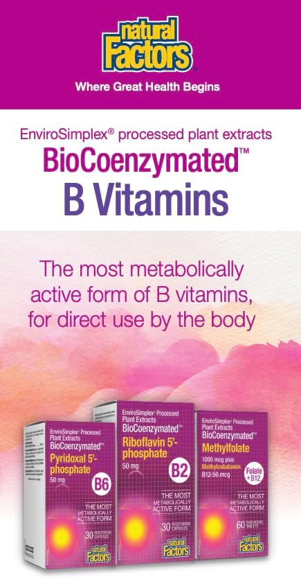 Natural Factors Biocoenzymated Methylfolate 1000Mcg, 60 CT