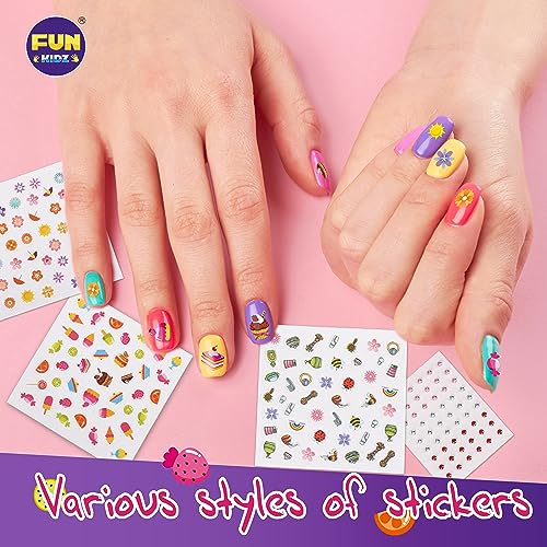 Kid Foot Spa Kit, Funkidz Pedicure Set for Girls Size 17.91Wx12.4L Box Includes Bigger Inflatable Durable Foot Tub Inflator Pump Peelable Nail Polish Supplies of Sleepover Slumber Party Kit