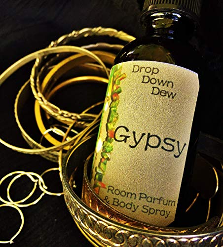 Gypsy Room Parfum, Body Spray, Gypsy Perfume, Patchouli, Saffron, Tobacco, Vanilla, Sage, Sandalwood, Earthy Perfume, NEW LARGER SIZE