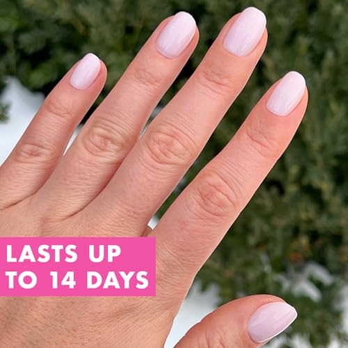 Olive & June Instant Mani Press-On Nails (Glue) Extra Short, Round 42 Fake Nails, 21 Sizes Non-Toxic, Long-Lasting Recycled Materials Realistic Look, Salon-Quality at Home Strawberry Scone