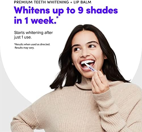 SmileDirectClub Teeth Whitening Kit with Lip Balm - 4 Pack 1.4ml Gel Pens - Professional Strength Hydrogen Peroxide