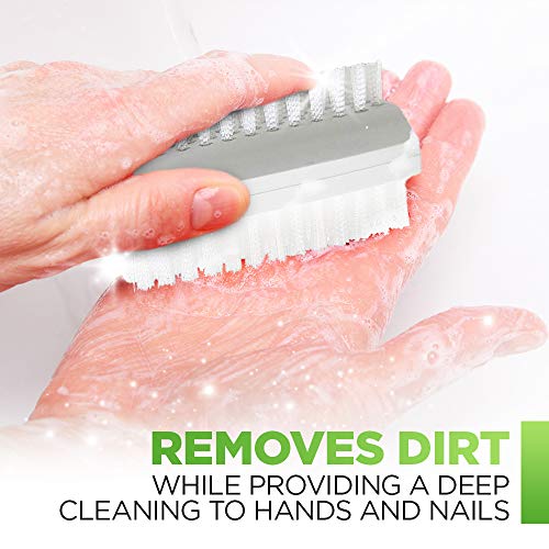 Fuller Brush Hand 'N Nail Brush – Break & Odor Resistant Fingernail & Toenail Cleaner – for Everyday Grooming & Cleaning Finger Nails, Toe Nails, Cuticles, Hands & Feet (White)