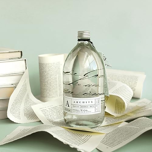 Archive Journey Within Bubble Bath for Adults, 33.8 fl. oz. – Green Tea & Willow Fragrance – Blend of Natural Oils, Refine Bath Bubbles for Women or Men, Adult Bubble Bath