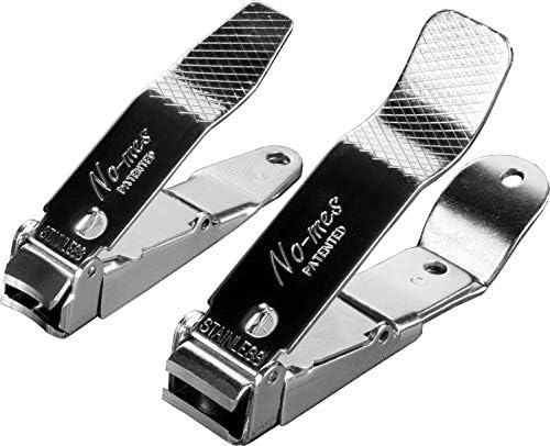 Fingernail and Toenail Clipper Gift Set, Catches Clippings, Built-in Nail File, Made in USA