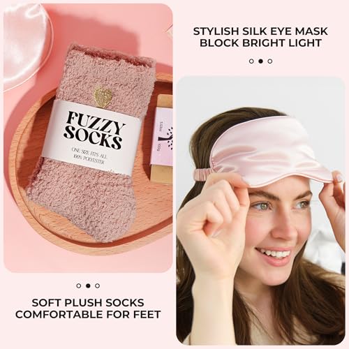 GRANNY SAYS Birthday Gift for Mom, Spa Gifts Set, Self Care Gifts with Luxury Flannel Blanket, Gift Baskets for Women, Get Well Gifts After Surgery for Mother, Friends, Wife, Sister