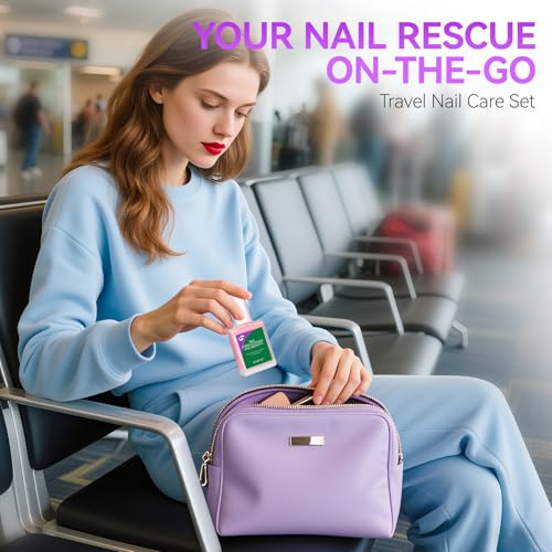 Gelike EC Nail Strengthener & Dehydrator Kit: Soft Pink 6-in-1 Strengthener and Dehydrator Set for Stronger in 14 Days - Vegan Allergy-Friendly for Gel Lovers & Sensitive Users