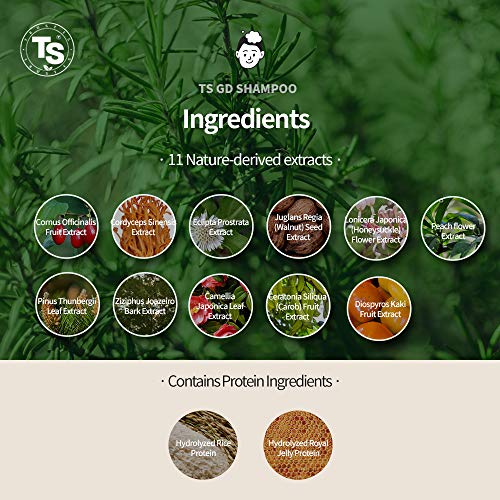 TS GD Shampoo for Teens | Korean Anti-Dandruff Shampoo for Oily & Itchy Scalp | Fruity Allergy-Free Scent | Sulfate-Free Gentle Hair Care (14.1 Oz)