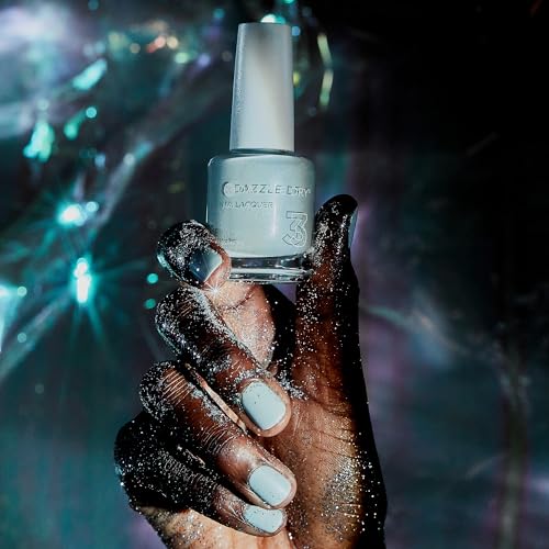 Dazzle Dry Nail Lacquer (Step 3) - Moonlight - A full coverage, pearlescent grey-toned blue. Full coverage cream. (0.5 fl oz)