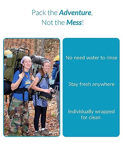 No Water Rinse Free Shampoo Caps for Camping & Home Care, Dry Hair Washing Caps for Adult & Elderly, Waterless Shampoo Shower Caps for Bedridden Patients, Microwaveable & Alcohol-Free, 5 Pack