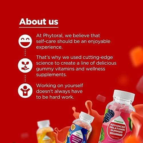 Phytoral Biotin Gummies for Hair and Nail Growth - Biotin Gummies for Hair Care Youthful Skin Care and Nail - 5000mcg per Serving Skin Nails Vitamins Adult Beauty