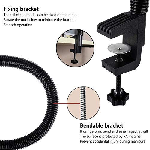 Practice Hand for Acrylic Nails, Professional Nail Practice Hand for Training, Adjustable False Fake Mannequin Hand with 100Pcs Nail Tips, Upgrade DIY Nails Display Manicure Supply