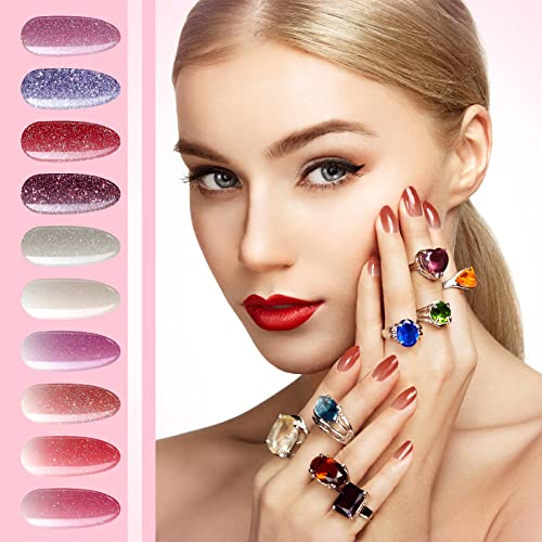 Maitys 336 Pieces 24 Sheets Full Wrap Nail Polish Strips Stickers Self Adhesive Gel Nail Strips Art Decals with File for Women DIY Decorations(Elegant Style)