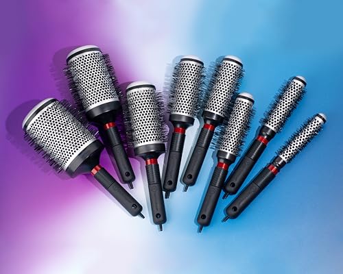 Cricket Technique Thermal Hair Brush #370 1.75” for Blow-Drying, Curling, and Styling – Heat-Retaining Barrel with Anti-Static Tourmaline Bristles, Round Thermal Brush, Ideal for All Hair Types