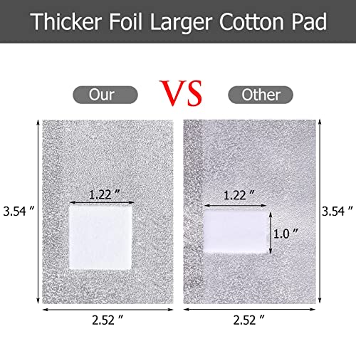 600 Pcs Nail Polish Remover Foil Wraps with Pre-Attached Lint-Free Cotton Pads | Non-Acetone Soak Off Gel, Acrylic, Dip Powder Nail Polish Remover Kit for Professional Salon & Home Use