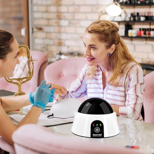 Electric Nail Soaking Bowl, Soak off Bowl for Gel Nail Polish, Acrylic Nails, Dip Powder Removal, Black