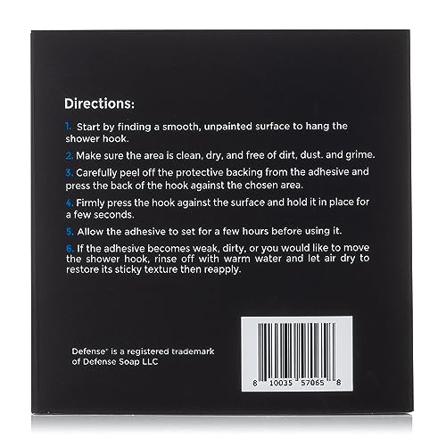 Defense Soap Body Scrubber Shower Hook Combo Set