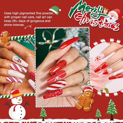 AZUREBEAUTY Dip Powder Red Color 2Oz/56g, Basic Red Dipping Powder French Nail Art Starter Manicure Salon DIY at Home, Long-Lasting, No Nail Lamp Needed