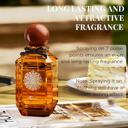 Perfume for Unisex, Eau de Parfum Spray Lasting Fragrance Oriental Vanilla Flavor for Men and Women Daily Use, Appointment,Party,Wedding,100ml/3.4 Fl oz