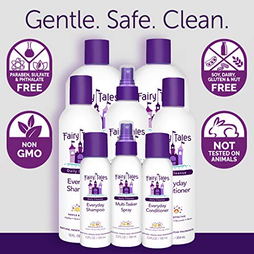 Fairy Tales Daily Cleanse Everyday Kids Shampoo - Gentle Natural Defining Shampoo, Tangle Free, Moisturizing and Hydrating Formula, Clean and Natural Ingredients -Paraben Free - 32 oz.