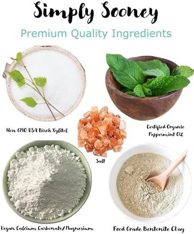 Fluoride Free Remineralizing Toothpaste Powder I Vegan I Gluten Free I Organic Peppermint Essential Oil 1.5oz