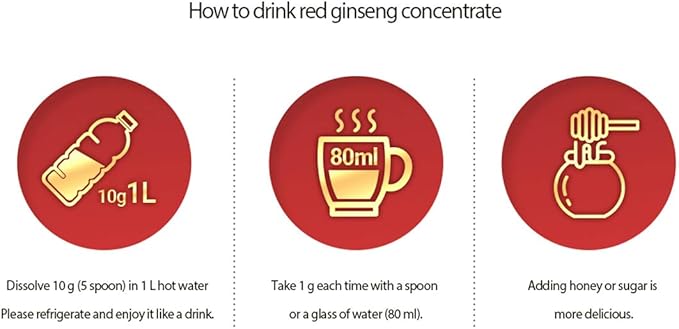 Gangwoninsam] Korean Red Ginseng Extract Gold 240g / 8.46 fl. oz – Contains 100% Pure Korean 6-Year-Old Red Ginseng Root Extract