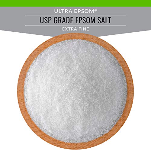 SaltWorks Ultra Epsom Bath Salt, Unscented, Extra Fine Grain, 5 Pound Bag
