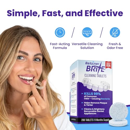Retainer Brite Retainer brite tablets, 288 tablets (9 month supply), 288 Count