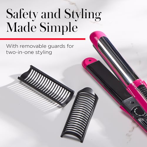 REVLON Perfect Match Flat Iron - 2-in-1 Hair Straightener and Curling Iron, Triple Oil-Infused Helps Reduce Heat Damage & Restore Hair's Natural Moisture & Shine