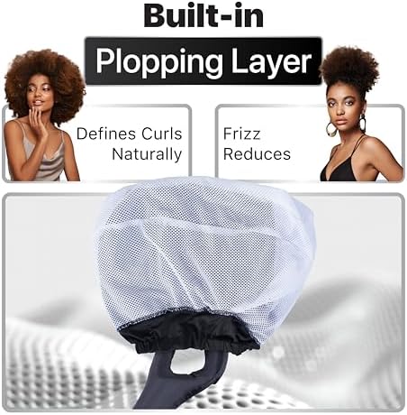 Hooded Hair Dryer with Dual Turbo Airflow & Soft Headband – Speeds Up Drying for Curly Hair, Reduces Heat on Ears & Neck – Large Hair Dryer Bonnet for Deep Conditioning at Home, Portable Use