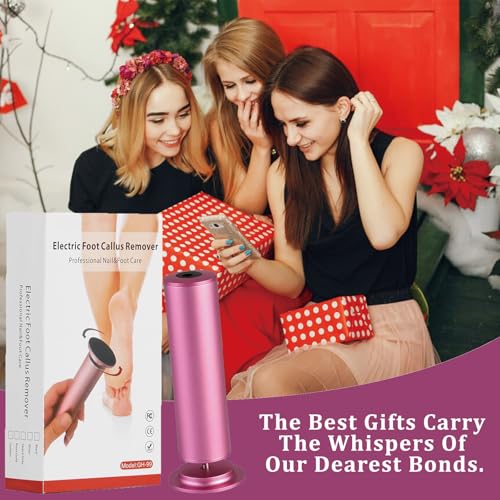 Dermave Electric Foot Callus Remover, Adjustable Speed Electric Foot File, Professional Pedicure Tool for Dead Skin,Calluses,Chapped Skin,for Women&Men,with 60pcs Replacement Sandpaper Disk