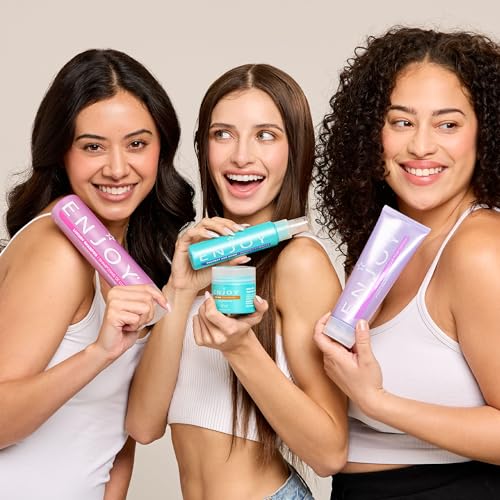 Enjoy Protect and Shine - Lightweight Finish Thermal Protection- Fight Frizz Block Humidity Add Shine Softness and Smoothness (3.4 Oz)