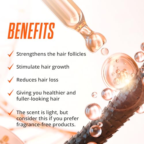Abera Hair Growth Serum 1.69 fl oz for Hair Loss, Natural Hair Regrowth Treatment for Hair & Beard with Biotin & Castor Oil | Extra Strength & Bigger Size