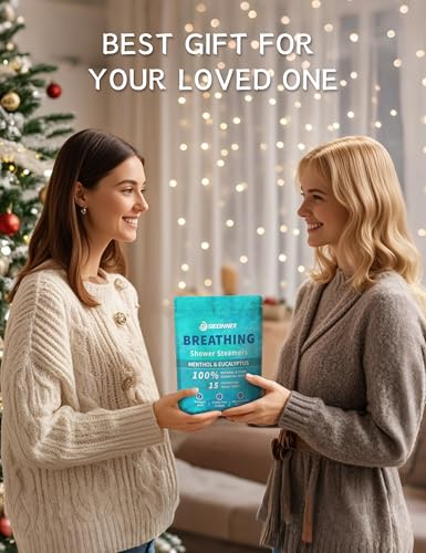 Shower Steamers Aromatherapy 15 Pack, Menthol & Eucalyptus Shower Bombs with Natural Essential Oils, Quick Relief Nasal Congestion, Relaxation & Self Care Gifts for Women & Men