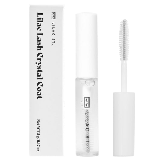 Lilac St. - Lilac Lash Crystal Coat - Glossly & Clear Lash Sealant - Long Lasting Lash Application - Extend Wear - Brush Applicator Tip - Waterproof - Cruelty Free, Vegan, Women Founded - 0.17 fl oz