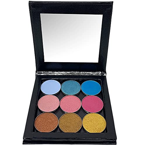 Small Z Palette Magnetic Makeup Palette, Empty Magnetic Palette, Universal Magnet makeup palette for Eyeshadows, Powders, Customizable Beauty Organizer with Clear Window