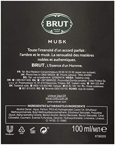 Faberge Brut Musk 3.4 Oz/ 100 Ml Eau De Toilette Spray for Men