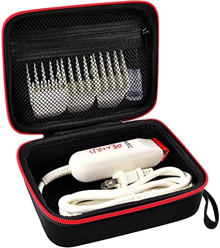 ALLPRIMO Case Compatible with Wahl Professional Peanut Classic Clipper Trimmer #8685 8655 8655-200 8633 8081 8035. Hair Clipper Organizer Holder for Attachment Comb, Oil,Blade Guard(Box Only)-Black
