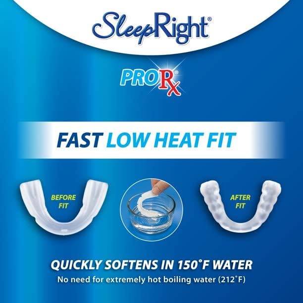 SleepRight ProRX Dental Guard, Ultra-Thin, Custom-Fit, Durable for Teeth Grinding, Comfortable for Sleeping (New Version)