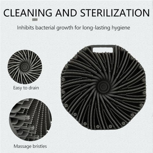 Silicone Body Scrubber,2025 New Scrubbies for Body,Premium Soft Silicone Body Scrubber Shower Bath Brush,Scrubbies The Sud Bud,for All Skin Types (Medium, Count, 4)