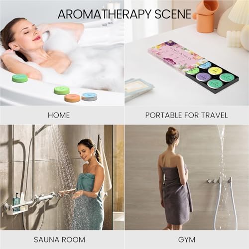 Shower Steamers Aromatherapy 8 Packs Mothers Day Gifts Shower Bombs Relaxation Gifts for Women Coolest Gifts for Women Shower Essentials Ideal Self Care & Stress Relief Gifts