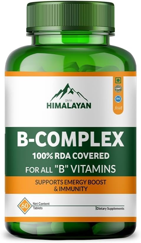 Plant Based B Complex Capsules Supplement | Methylated B Complex Vitamins | B Vitamins Promote Body Energy Support Healthy Digestive Health Immunity - 60 Tablet