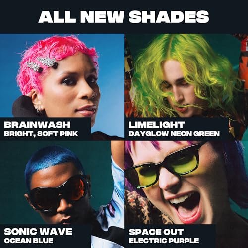 Good Dye Young Semi-Permanent Hair Color, Vegan and Cruelty-Free Hair Dye, Last up to 24 Washes, Non-Damaging Conditioning Hair Color (5FL OZ, Brainwash)