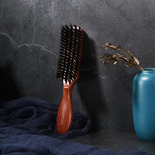 BESTOOL Hair Brush, Boar Bristle for Women Men, Detangling & Styling, Natural Bristles for Thin, Fine Hair