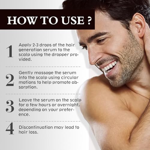 5% Minoxidil Hair Regrowth Oil for Men and Women – Extra Strength Topical Serum for Hair Loss, Promotes Thicker, Healthier Hair and Beard Growth Kit, 2.11 fl.oz